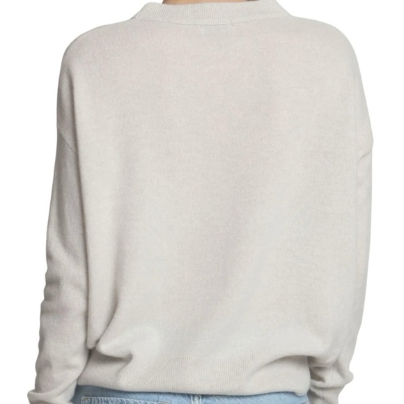 Label & Thread Stone Cream Cashmere Sweater with Love Peace Hope Design - Picture 3 of 11